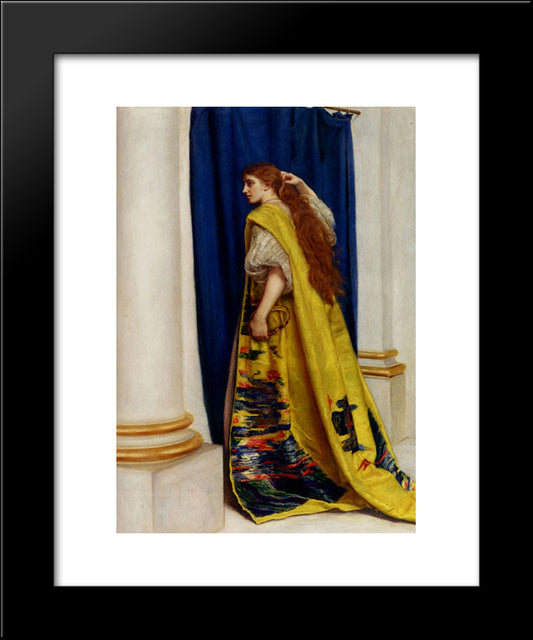 Esther 20x24 Black Modern Wood Framed Art Print Poster by Millais, John Everett