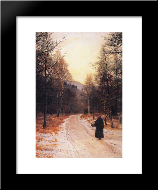 Glen Birnam 20x24 Black Modern Wood Framed Art Print Poster by Millais, John Everett