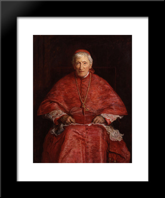 John Henry Newman 20x24 Black Modern Wood Framed Art Print Poster by Millais, John Everett