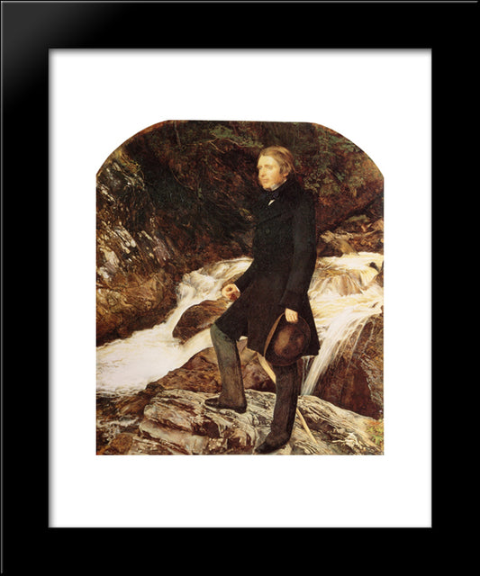 John Ruskin 20x24 Black Modern Wood Framed Art Print Poster by Millais, John Everett