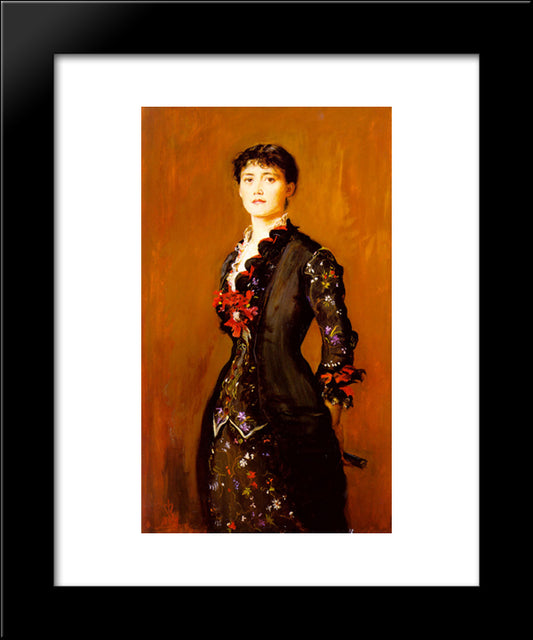 Louise Jopling 20x24 Black Modern Wood Framed Art Print Poster by Millais, John Everett