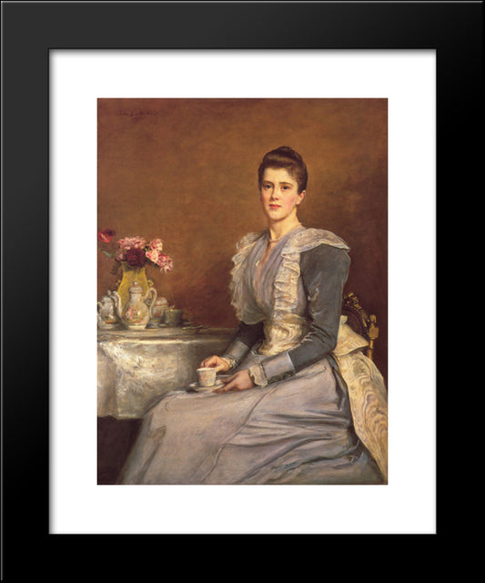 Mary Chamberlain 20x24 Black Modern Wood Framed Art Print Poster by Millais, John Everett