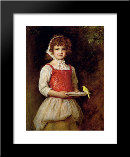 Merry 20x24 Black Modern Wood Framed Art Print Poster by Millais, John Everett