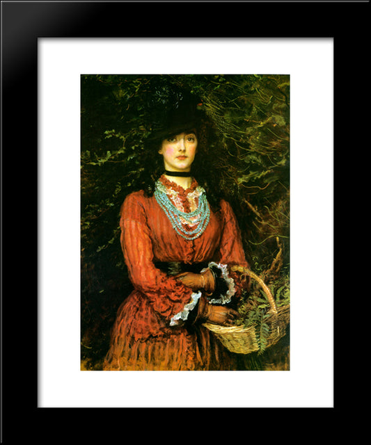 Miss Eveleen Tennant 20x24 Black Modern Wood Framed Art Print Poster by Millais, John Everett