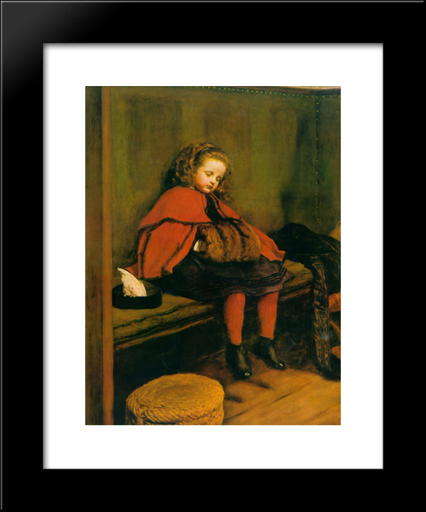 My Second Sermon 20x24 Black Modern Wood Framed Art Print Poster by Millais, John Everett