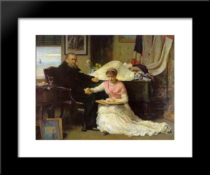 North West Passage 20x24 Black Modern Wood Framed Art Print Poster by Millais, John Everett