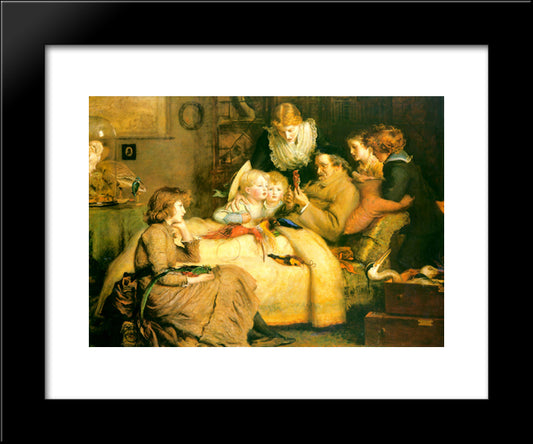 Ruling Passion 20x24 Black Modern Wood Framed Art Print Poster by Millais, John Everett