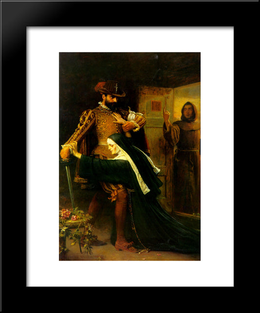 St. Bartholemew'S Day 20x24 Black Modern Wood Framed Art Print Poster by Millais, John Everett