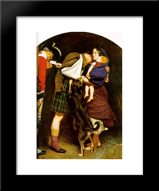 The Order Of Release 20x24 Black Modern Wood Framed Art Print Poster by Millais, John Everett