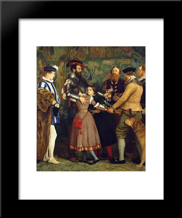 The Ransom 20x24 Black Modern Wood Framed Art Print Poster by Millais, John Everett