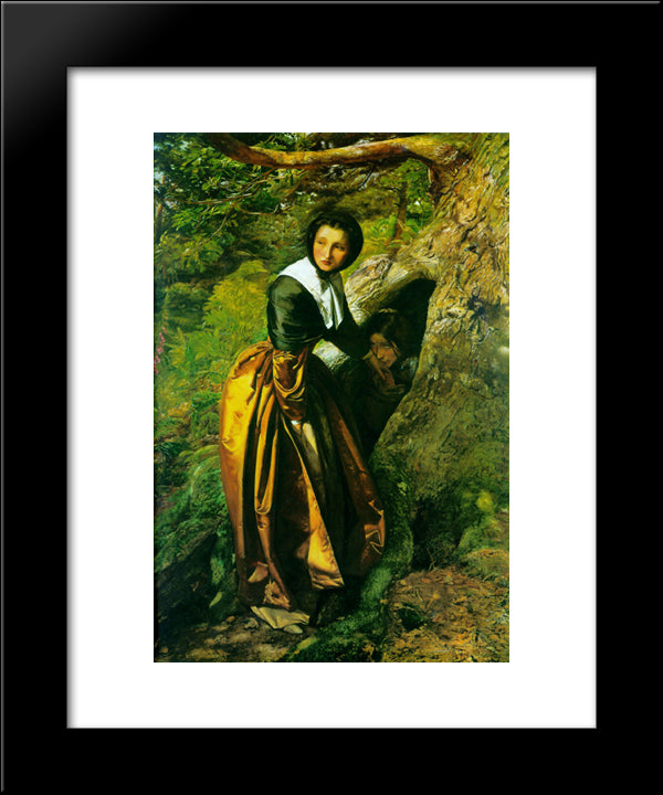 The Royalist 20x24 Black Modern Wood Framed Art Print Poster by Millais, John Everett