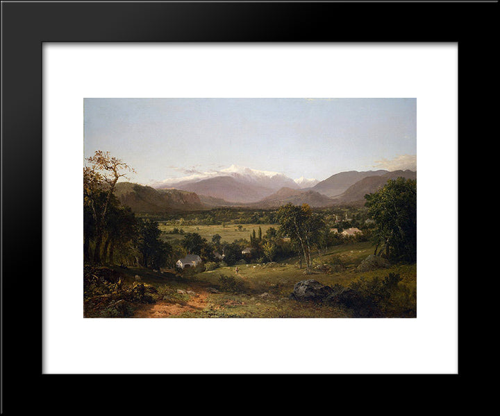 Mount Washington From The Valley Of Conway 20x24 Black Modern Wood Framed Art Print Poster by Kensett, John Frederick