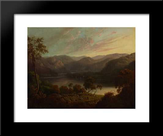 Landscape View In Cumberland 20x24 Black Modern Wood Framed Art Print Poster by Glover, John