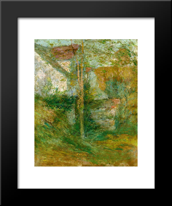 Afternoon Shadows 20x24 Black Modern Wood Framed Art Print Poster by Twachtman, John Henry