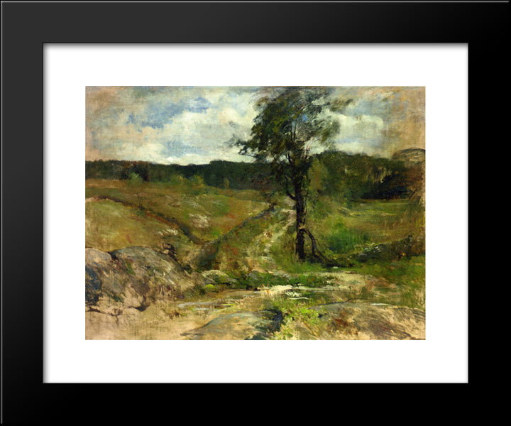 Branchville 20x24 Black Modern Wood Framed Art Print Poster by Twachtman, John Henry