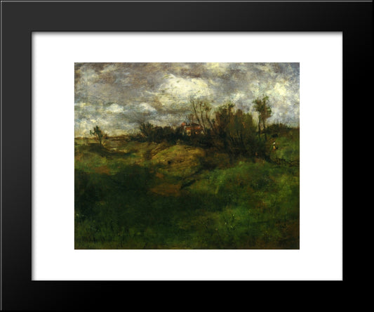 Cincinnati Landscape 20x24 Black Modern Wood Framed Art Print Poster by Twachtman, John Henry