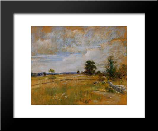 Connecticut Landscape 20x24 Black Modern Wood Framed Art Print Poster by Twachtman, John Henry