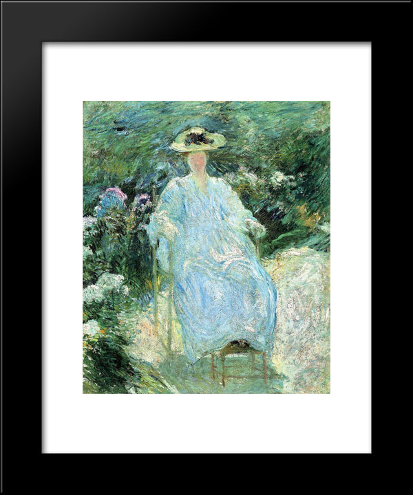 In The Sunlight 20x24 Black Modern Wood Framed Art Print Poster by Twachtman, John Henry