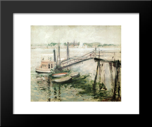 Little Giant 20x24 Black Modern Wood Framed Art Print Poster by Twachtman, John Henry