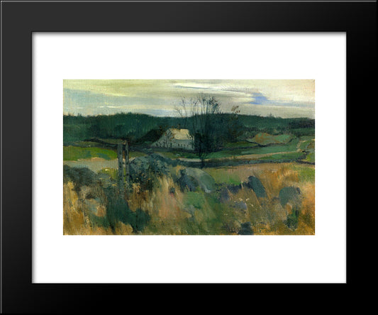 Middlebrook Farm 20x24 Black Modern Wood Framed Art Print Poster by Twachtman, John Henry