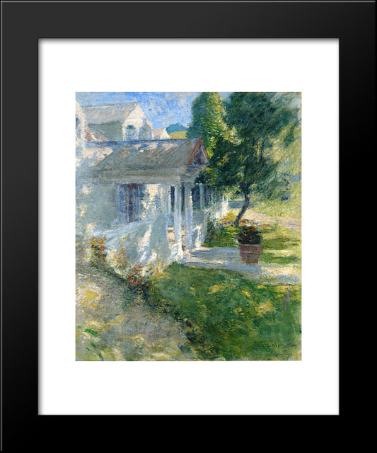 My House 20x24 Black Modern Wood Framed Art Print Poster by Twachtman, John Henry