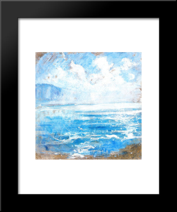 Niagara Gorge 20x24 Black Modern Wood Framed Art Print Poster by Twachtman, John Henry