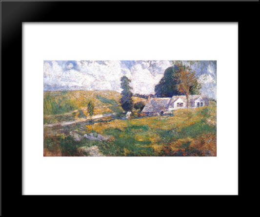 Summer Late 20x24 Black Modern Wood Framed Art Print Poster by Twachtman, John Henry