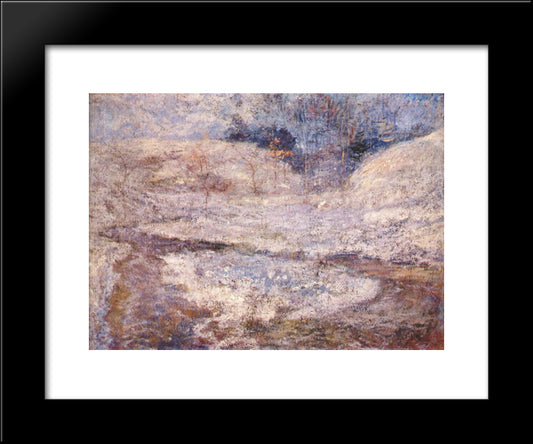 The Brook, Greenwich, Connecticut 20x24 Black Modern Wood Framed Art Print Poster by Twachtman, John Henry