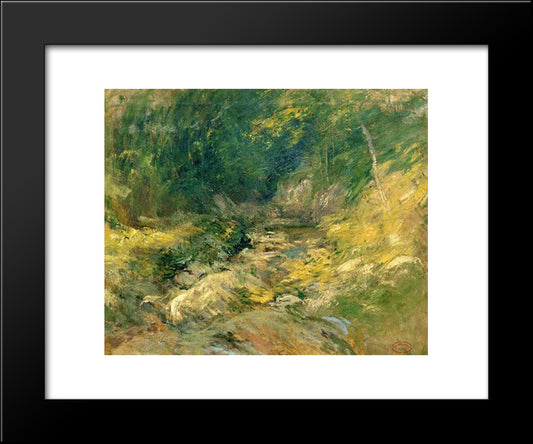 The Hidden Pool 20x24 Black Modern Wood Framed Art Print Poster by Twachtman, John Henry