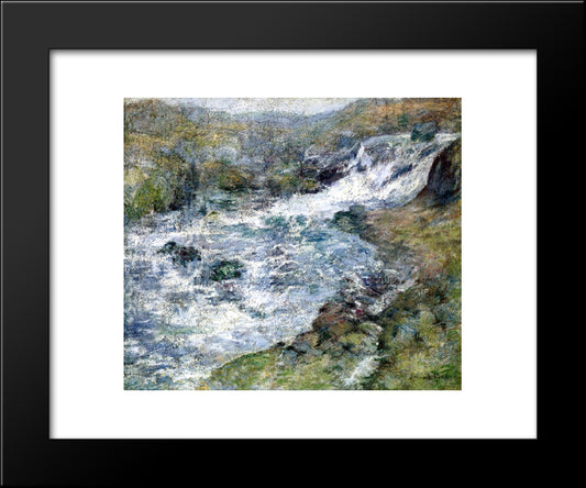 The Torrent 20x24 Black Modern Wood Framed Art Print Poster by Twachtman, John Henry