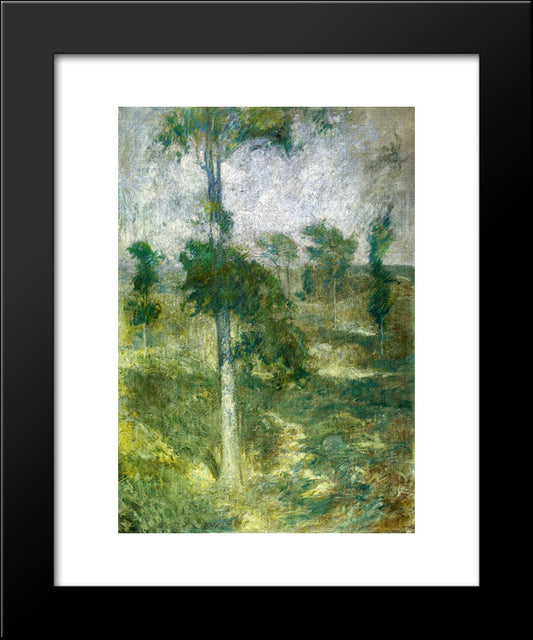 Tulip Tree, Greenwich 20x24 Black Modern Wood Framed Art Print Poster by Twachtman, John Henry