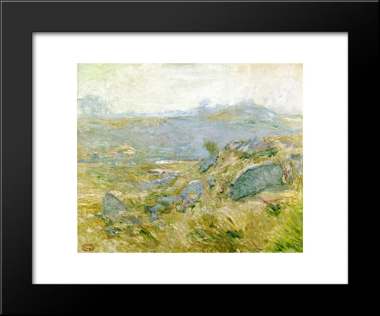 Upland Pastures 20x24 Black Modern Wood Framed Art Print Poster by Twachtman, John Henry