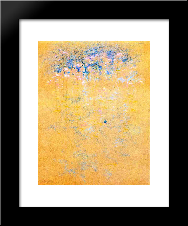 Weeds And Flowers 20x24 Black Modern Wood Framed Art Print Poster by Twachtman, John Henry