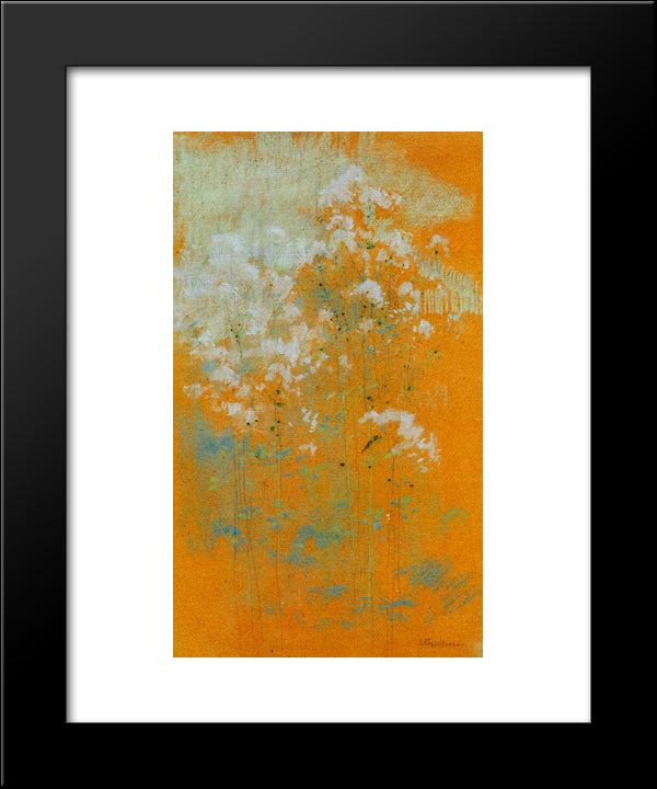 Wild Flowers 20x24 Black Modern Wood Framed Art Print Poster by Twachtman, John Henry