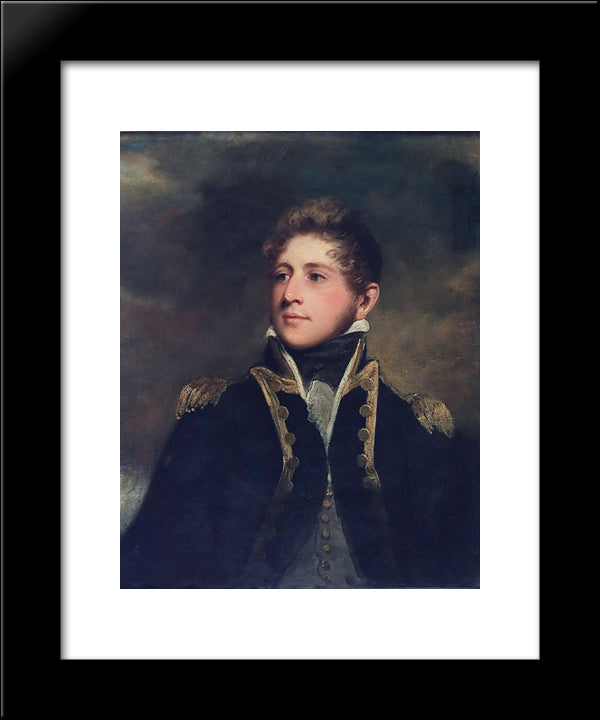 Captain Peter Parker 20x24 Black Modern Wood Framed Art Print Poster by Hoppner, John