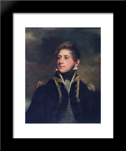 Captain Peter Parker 20x24 Black Modern Wood Framed Art Print Poster by Hoppner, John