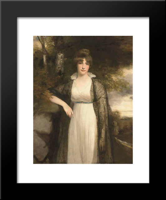 Eleanor Agnes Hobart, Countess Of Buckinghamshire 20x24 Black Modern Wood Framed Art Print Poster by Hoppner, John