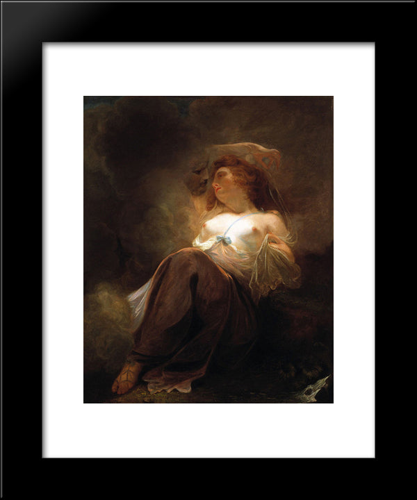 Jupiter And Io 20x24 Black Modern Wood Framed Art Print Poster by Hoppner, John