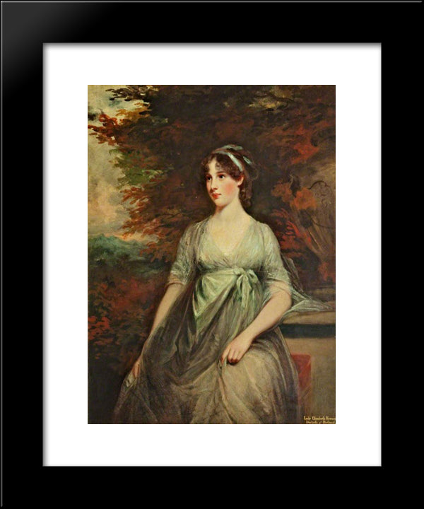 Lady Elizabeth Howard 20x24 Black Modern Wood Framed Art Print Poster by Hoppner, John
