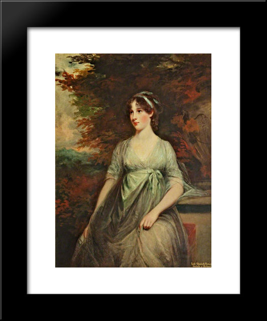 Lady Elizabeth Howard 20x24 Black Modern Wood Framed Art Print Poster by Hoppner, John