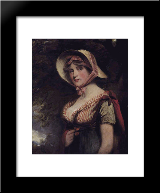 Lady Louisa Manners, Countess Of Dysart 20x24 Black Modern Wood Framed Art Print Poster by Hoppner, John