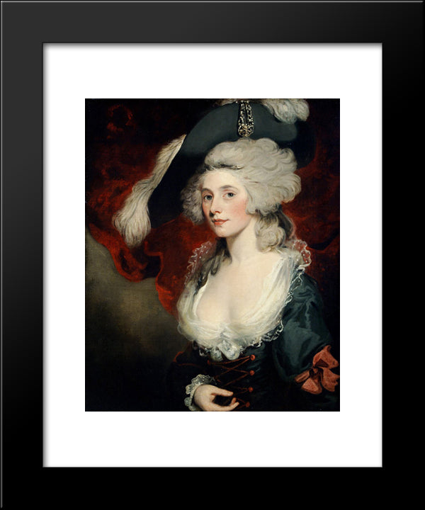 Mary Robinson As Perdita 20x24 Black Modern Wood Framed Art Print Poster by Hoppner, John