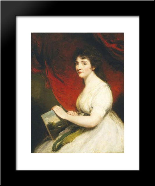 Miss Mary Linwood 20x24 Black Modern Wood Framed Art Print Poster by Hoppner, John