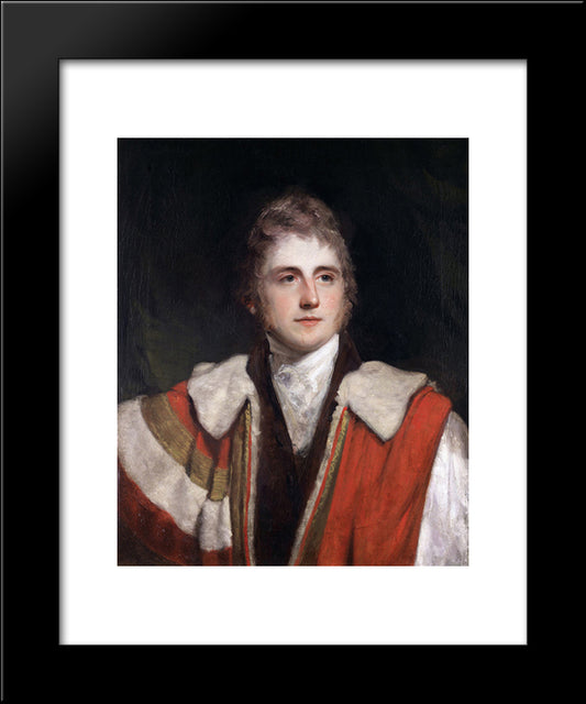 Peter Leopold Nassau Cowper, 5Th Earl Cowper 20x24 Black Modern Wood Framed Art Print Poster by Hoppner, John