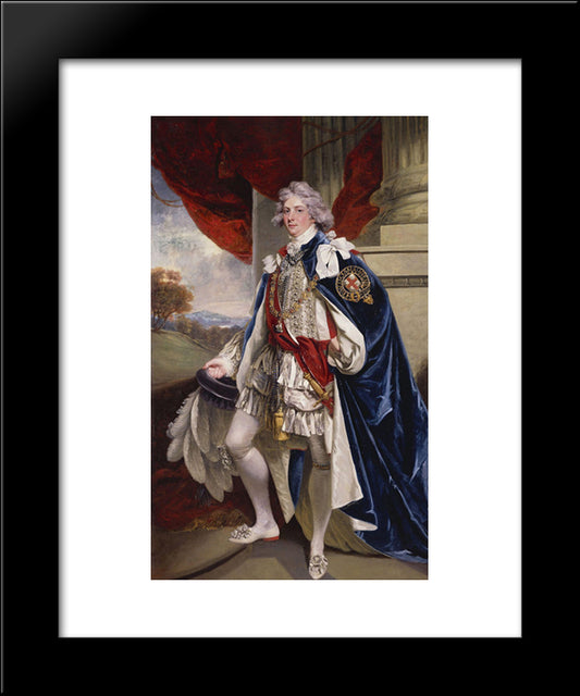 Portrait Of George Iv, When Prince Of Wales 20x24 Black Modern Wood Framed Art Print Poster by Hoppner, John