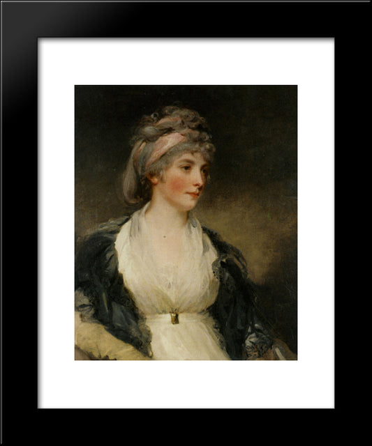 Portrait Of Harriet Brouncker Of Boveridge Dorset 20x24 Black Modern Wood Framed Art Print Poster by Hoppner, John