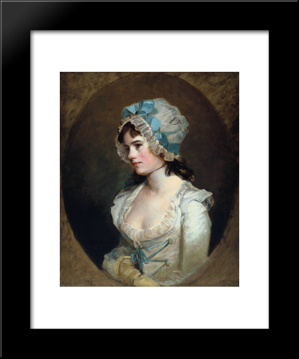 Portrait Of Mrs Williams 20x24 Black Modern Wood Framed Art Print Poster by Hoppner, John