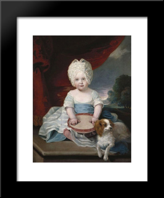 Princess Amelia 20x24 Black Modern Wood Framed Art Print Poster by Hoppner, John