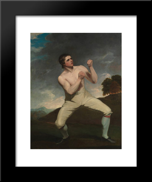 Richard Humphreys, The Boxer 20x24 Black Modern Wood Framed Art Print Poster by Hoppner, John