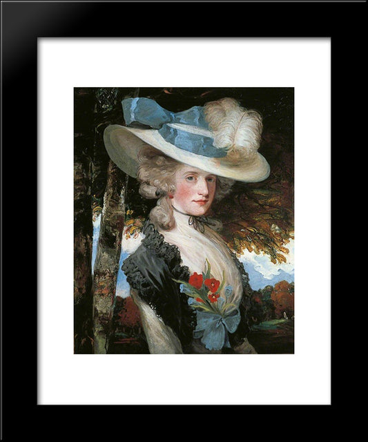 The Honourable Elizabeth Ingram 20x24 Black Modern Wood Framed Art Print Poster by Hoppner, John